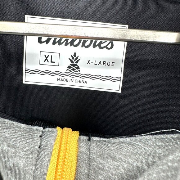 Chubbies Men's Obsidian Black Quarter Zip Pullover sz XL NWT Sweatshirt - Picture 4 of 7